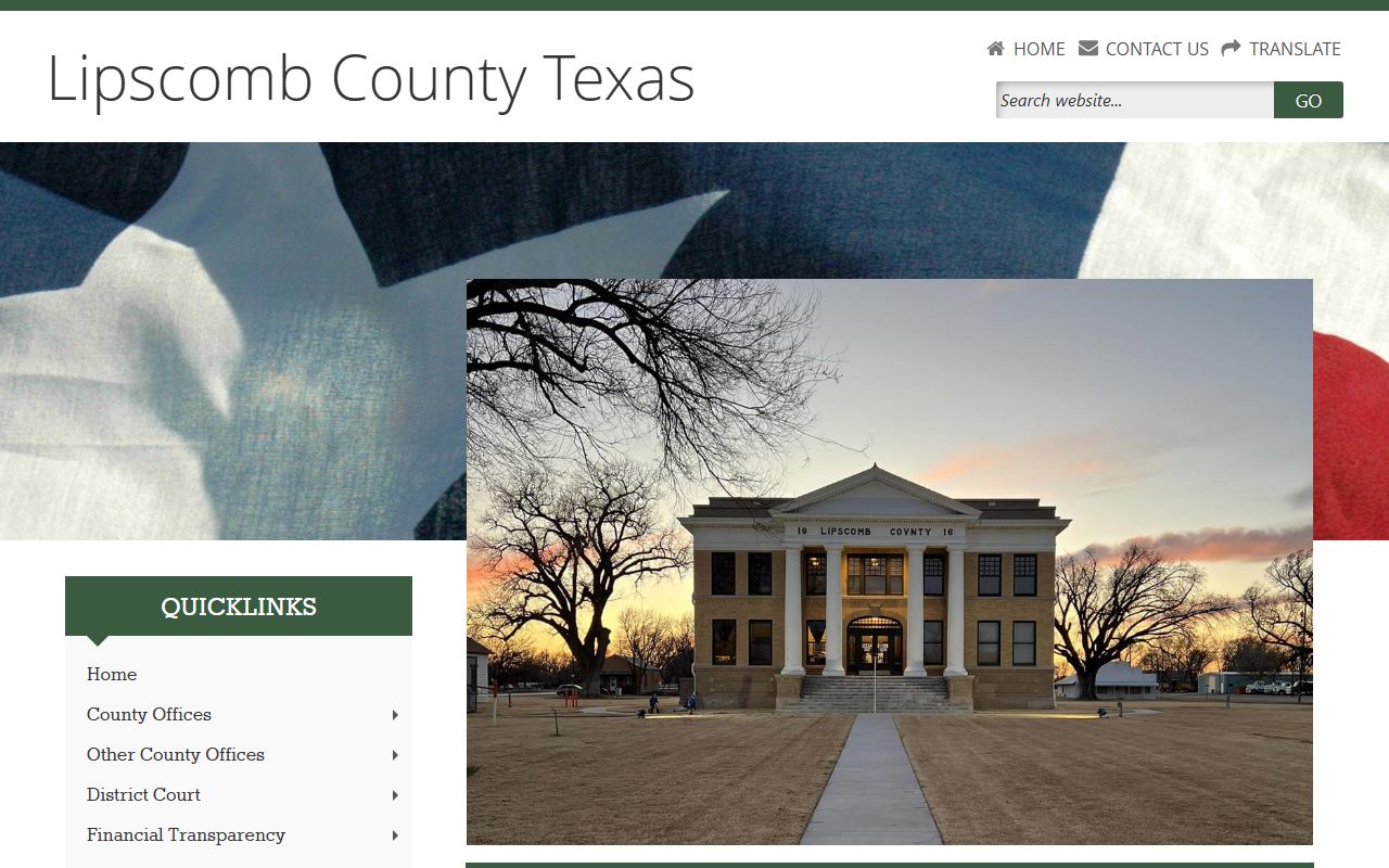 Lipscomb County official website for police blotter records