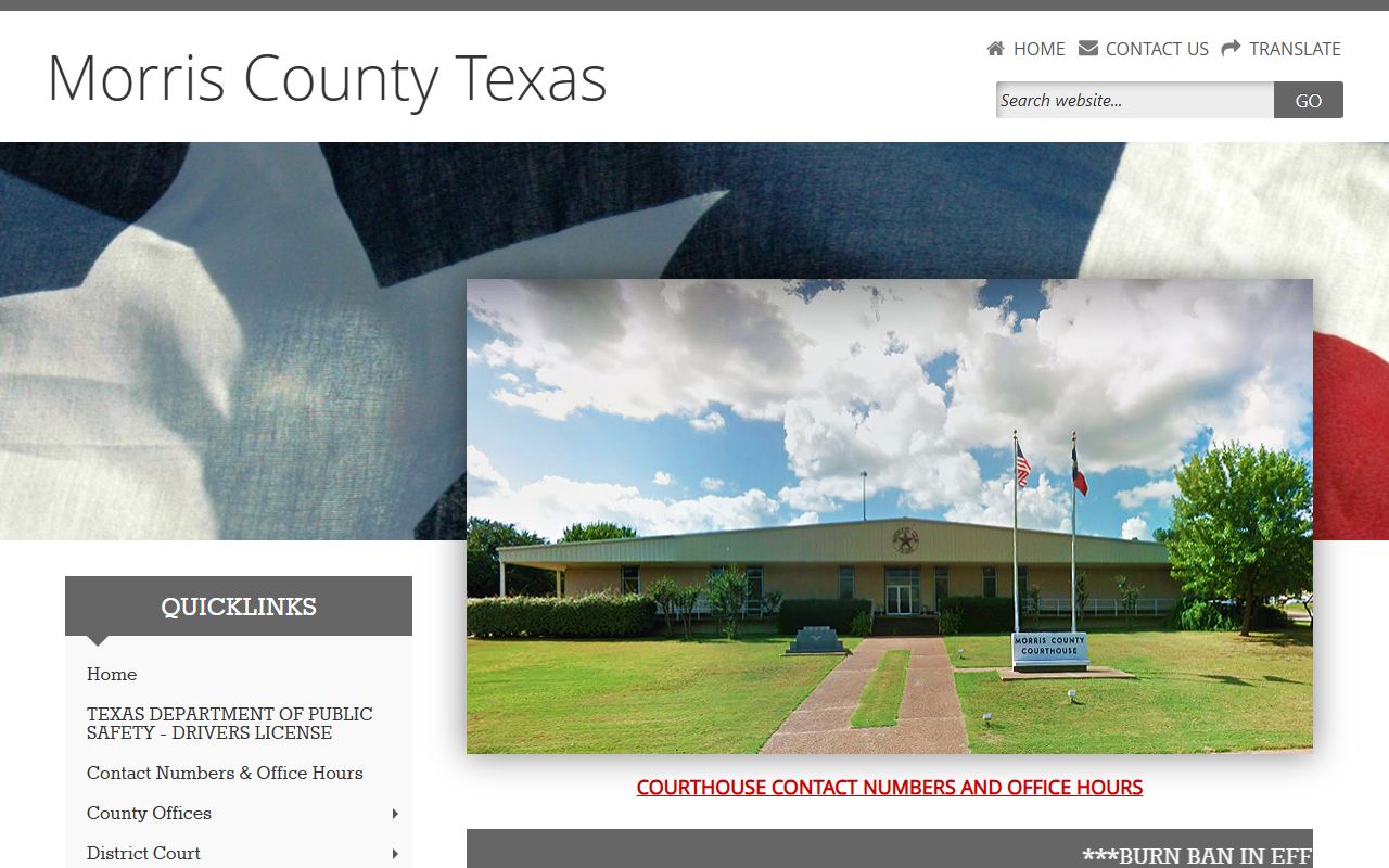 Morris County official website for police blotter records